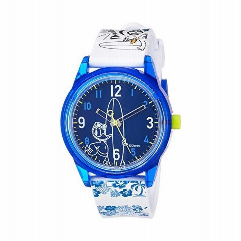 Disney 腕時計 アナログ スマイルソーラー ディズニー ドナルドダック 防水 ウレタンベルト メンズ ブルー Rp 806 通販 Lineポイント最大get Lineショッピング