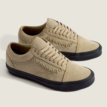 Old Skool 米色/黑色滑板鞋