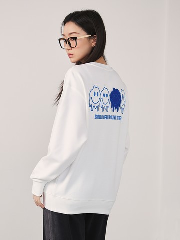 潮流笑臉設計大學T