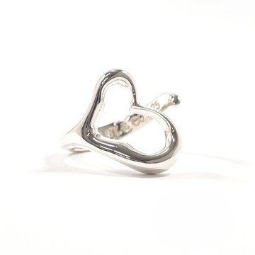 【日本直送 中古美品】11 號 蒂芙尼 TIFFANY&Co. 戒指 Open Heart Elsa Peretti 銀 925 飾品