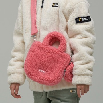 兒童 Dumble 絨毛 手提包 - 粉紅色