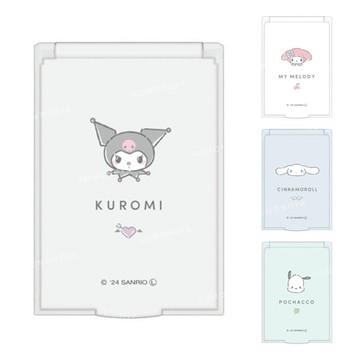小禮堂 Sanrio 三麗鷗 方型隨身鏡 (素面小臉款) 大耳狗 酷洛米 人魚漢頓
