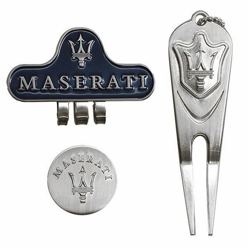 【再入荷】 マセラティ純正 ゴルフマーカー&フォークセット 22898 | LINE ラウンド用品・アクセサリー