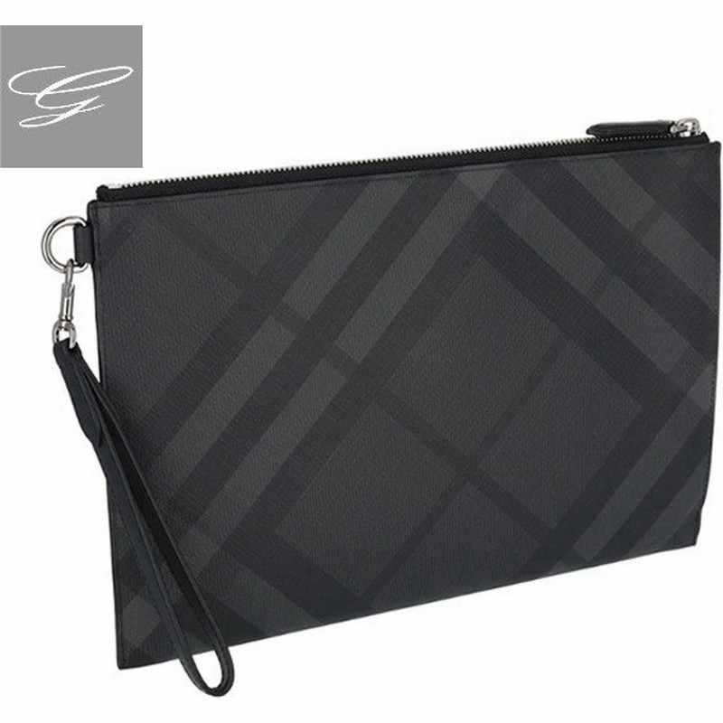 バーバリー クラッチバッグ Burberry バッグ メンズ Edin Charcoal Black 18年秋冬 通販 Lineポイント最大0 5 Get Lineショッピング