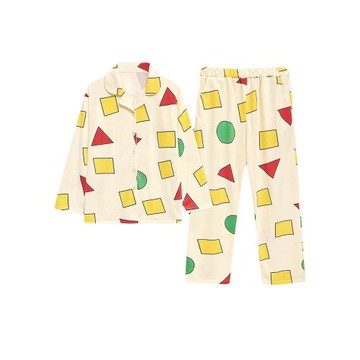 蠟筆小新睡衣男女春秋季純棉長袖兩件套2025年新款情侶家居服夏天