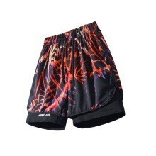 現貨隔日達大尺碼短褲 休閒短褲男 夏季港風褲 鬆緊抽繩五分褲男 多口袋工作短褲 寬鬆透氣休閒短工裝五分褲男