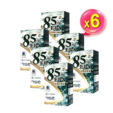 [台灣康田] 魚油85%EPA (60粒X6盒)