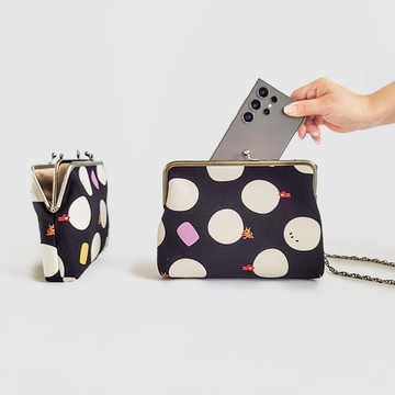 BoingBoing 4色 雙層精靈包 手拿包 斜背包 口金包 小紅帽大野狼 防潑水