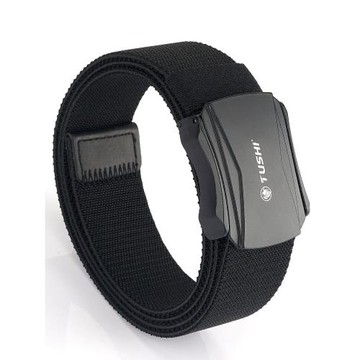 戶外休閑自動快脫戰術腰帶男士速干松緊彈力帆布皮帶潮流牛仔褲帶