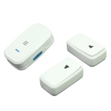 無線 數位 門鈴 二發一收 無線安裝設計超高頻穿透傳輸設計 二發一收空曠地區接收約100公尺 適用透天、店家、工廠、醫療照護等場所