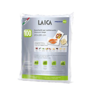 LAICA 網紋式真空包裝袋 袋式20x28cm(100入) VT35012