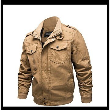 【巴黎精品】現貨+預購 軍裝外套復古工裝古著-加厚棉質防寒修身男夾克3色a1hg26