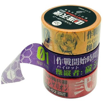 🌟台灣出貨🌟EVA周邊手帳本卡貼紙 綾波麗福音戰士初號機日系和紙膠帶手賬膠帶 膠帶