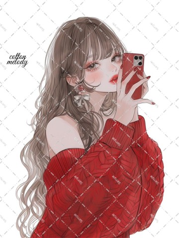 original sticker no.7785 人物貼紙 原創貼紙 人物貼紙 女孩貼紙 原創人物貼紙