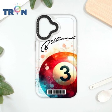 TRON IPhone 16 玩撞球 防摔太空載具殼 透黑 軟硬 手機殼