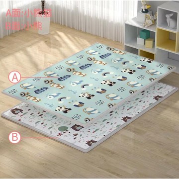 *限時折扣*順豐代發XPE雙面卡通遊戲墊圍欄配套爬行墊加厚2釐米爬爬墊