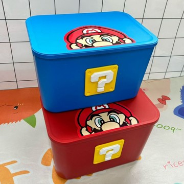 免運 瑪利歐 Mario 麥當當麥當勞  玩具零食收納箱 娃娃筐 儲物箱子 高顏值可愛整理盒 大容量收納盒 收納 置物盒