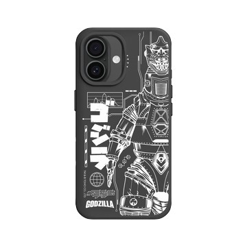 iPhone 16 SolidX 黑 - 哥吉拉 Godzilla - 機械哥吉拉(白)