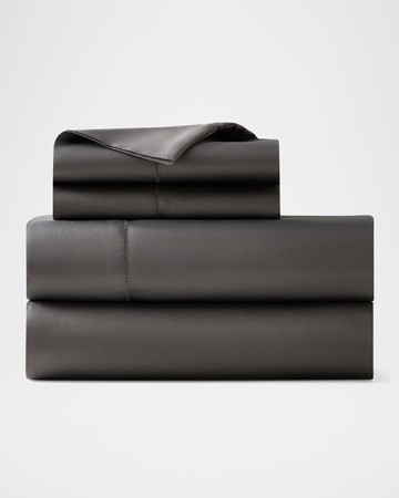 Organic Sateen Fitted Sheet, QUEEN