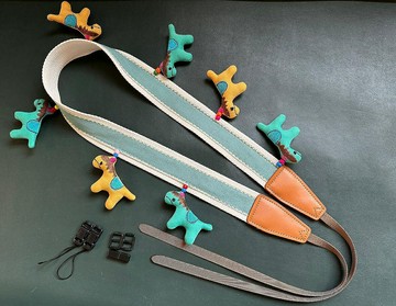 Unikstrap純手作原創設計萌萌噠掛件精致可調節長度通用相機背帶