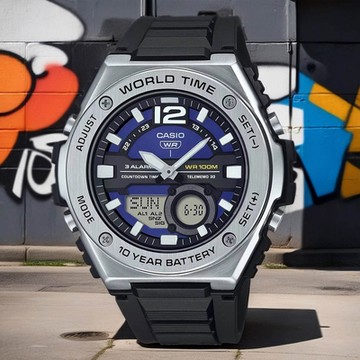 CASIO 卡西歐 10年電力運動手錶 學生錶 父親節送禮推薦 MWQ-100-2A