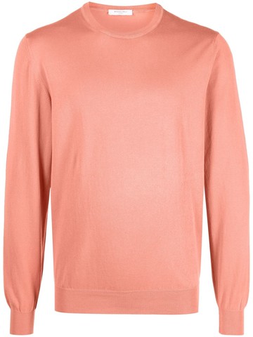 Boglioli - fine knit cotton jumper - men - Cotton - XL - Orange
