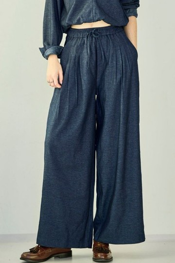 輕垂感寬版長褲