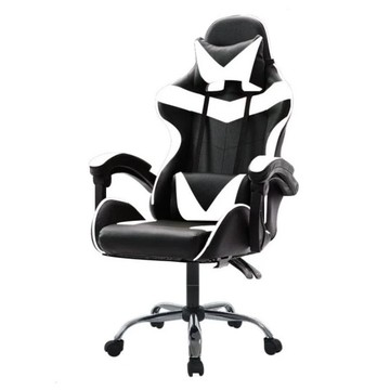 極速電競皮椅 17kg  黑色 + 白色  人體工學設計...  背高約80cm ±3、坐深約48cm ±3、坐寬約38cm ±3、總高約125–133cm ±3、扶手到地面高度約67–78cm（隨升降調整）、椅背最大後仰角度約130度