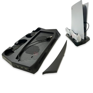 ZIYA SONY PS5 光碟版/數位板 強制散熱風扇主機底座 巡洋艦款 ULTRA MAX