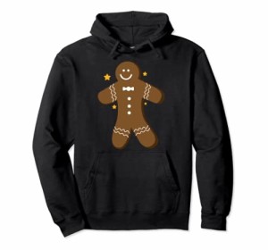 Cute Gingerbread Man Santa Hat Christmas Holiday Design Idea パーカー