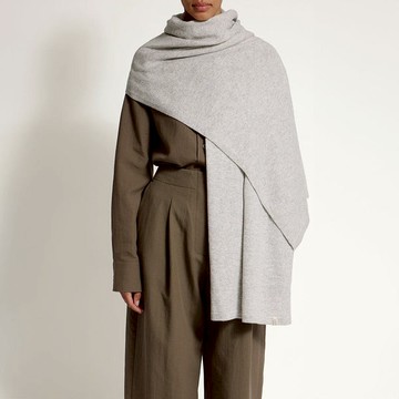 Strathberry - Westray Cashmere Travel Wrap - Grey