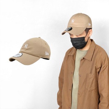 New Era 帽子 Casual Classic MLB 男女款 棕 紐約 洋基 棒球帽 老帽 基本款 經典 NE13529205
