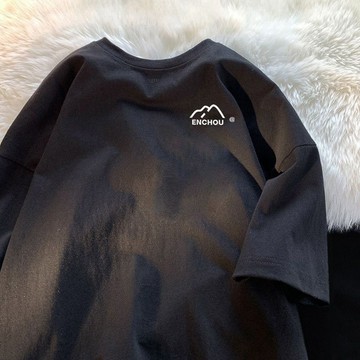 【台灣出貨】100%純棉 街頭潮流 純棉短袖 白t 日系衣服 t恤 休閒上衣 大尺碼衣服 好看男裝 大尺碼上衣 簡約款