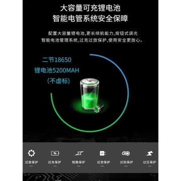 雅尼新款頭燈7638強光充電雙鋰電超亮戶外釣魚燈頭戴式工礦燈三檔