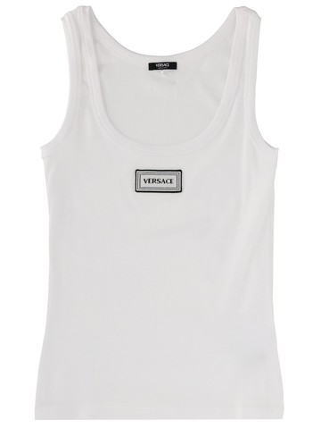 versace tank top with logo