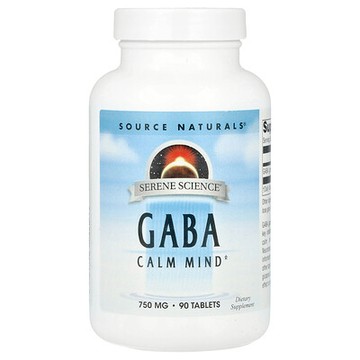 Source Naturals, Serene Science®，GABA，750 毫克，90 片