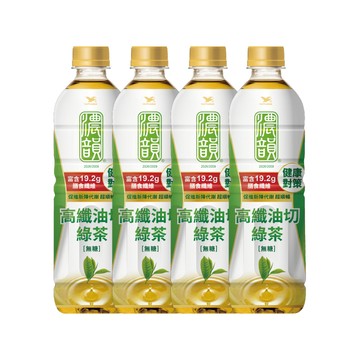 濃韻高纖油切綠茶600ml(箱購依實際收貨為主，無法保證原封箱出貨)