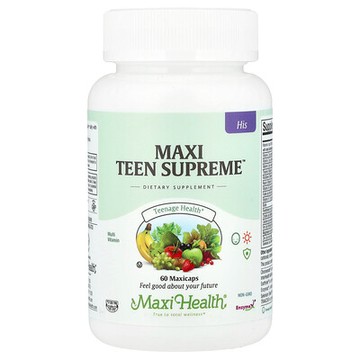 Maxi Health, Maxi Teen Supreme™，男性適用，60 粒 Maxicaps