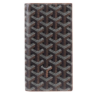 GOYARD Saint-Lambert Goyardine 標誌印花對開長夾.咖棕
