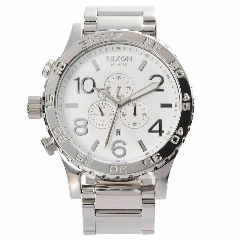 新品未使用》ニクソン NIXON 腕時計 クロノグラフ A083-488 シルバー
