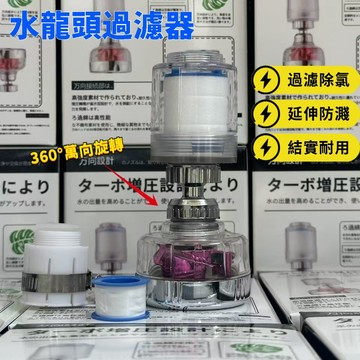 🌟現貨+隔日達🌟360度萬向旋轉水龍頭 防濺延伸器 渦輪增壓 帶濾芯 透明增壓過濾防濺頭 過濾除氯可拆卸設計易更換不堵孔
