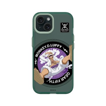iPhone 15 Clear 憂墨綠 - 航海王 One Piece - Gear 5 - 魯夫大笑