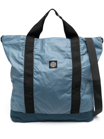 Stone Island - logo-patch tote bag - men - RDS Product Name: BLACK ORCHID EDP Division: TF (TOM FORD BEAUTY) ALCOHOL DENAT./Polyurethane Resin - On...