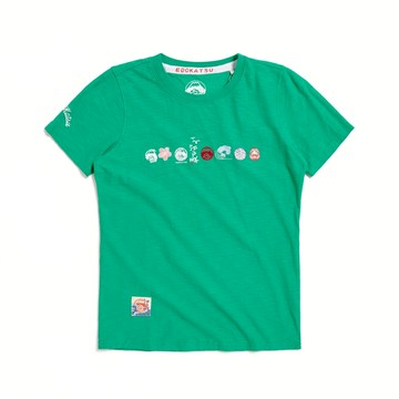 江戶勝｜女裝｜經典多圖刺繡印花短袖T恤