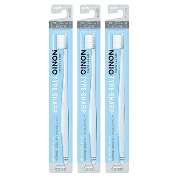 LION 獅王 NONIO 經典瞬潔牙刷 尖端極細刷毛 窄版刷頭  1入  3支