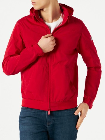 MC2 Saint Barth Red Zipped Midweight Windbreaker