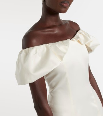 Rotate Draped off-shoulder minidress