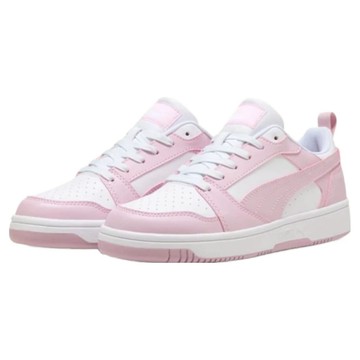 PUMA 女款 REBOUND V6 LOW 運動鞋 39232840  23cm  粉色 + 白色