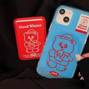 ins同款小熊磁吸卡套磁吸殼 iphone17手機殼16 15 蘋果防摔保護殼 簡約設計