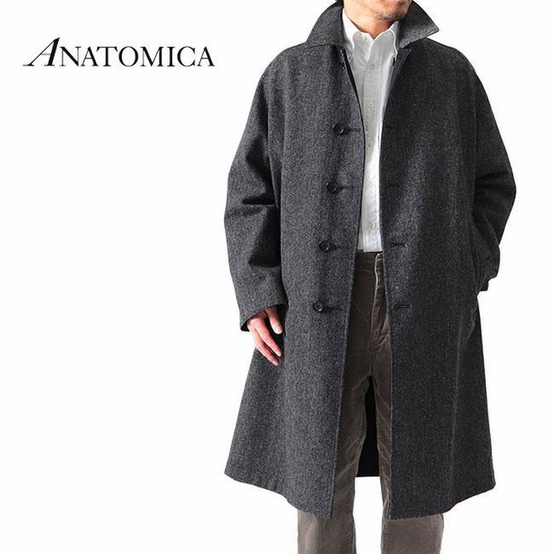 ANATOMICA アナトミカ リバーシブル チェック シングルラグランコート 530-542-02 ロングコート メンズ レディース |  LINEブランドカタログ